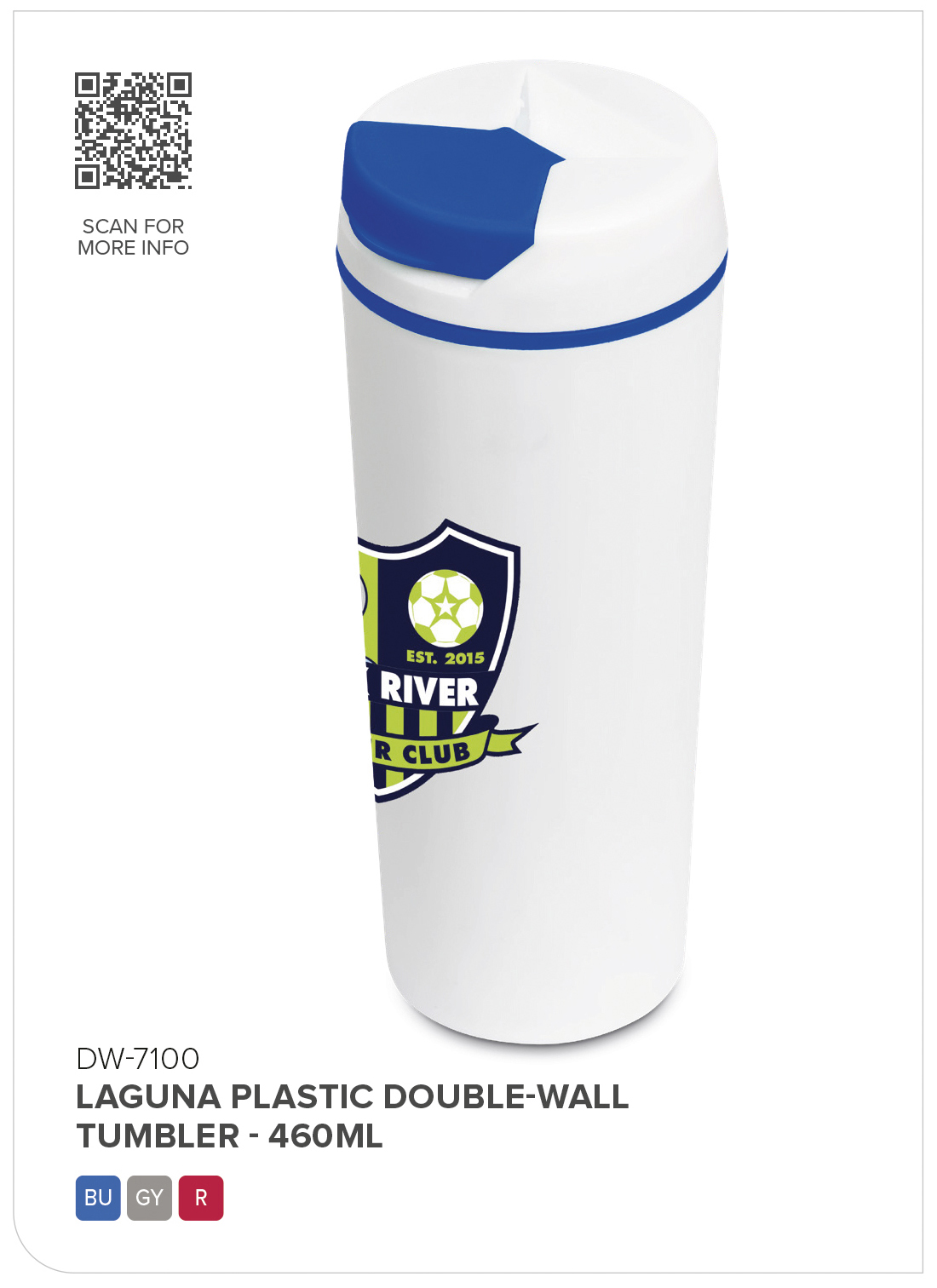 Laguna Plastic Double-Wall Tumbler - 460ml
